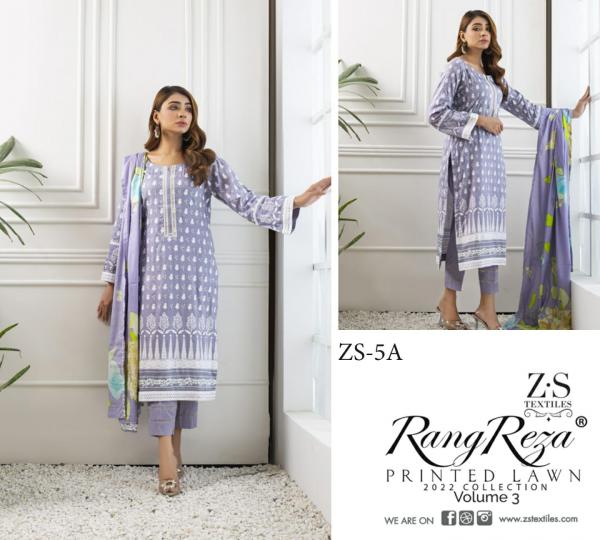 Rang Reza Printed Lawn 3 Regular Wear Cotton Karachi Dress Material